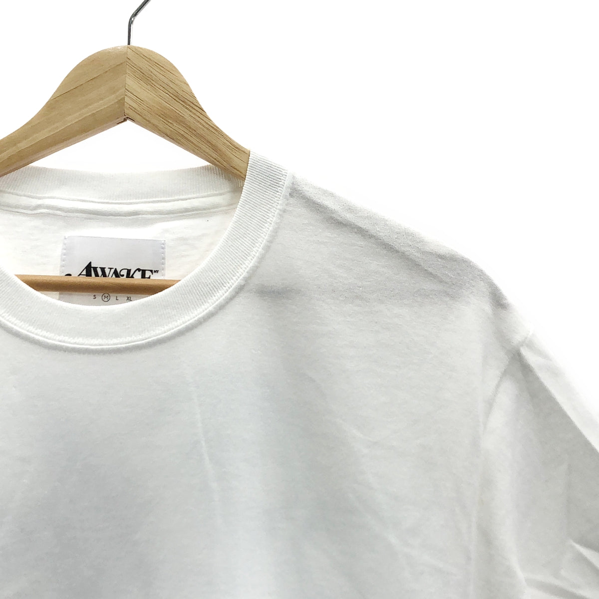 【美品】  AWAKE NY / アウェイクニューヨーク | RIBBON SCRIPT TEE リボンスクリプト Tシャツ | M | ホワイト | メンズ
