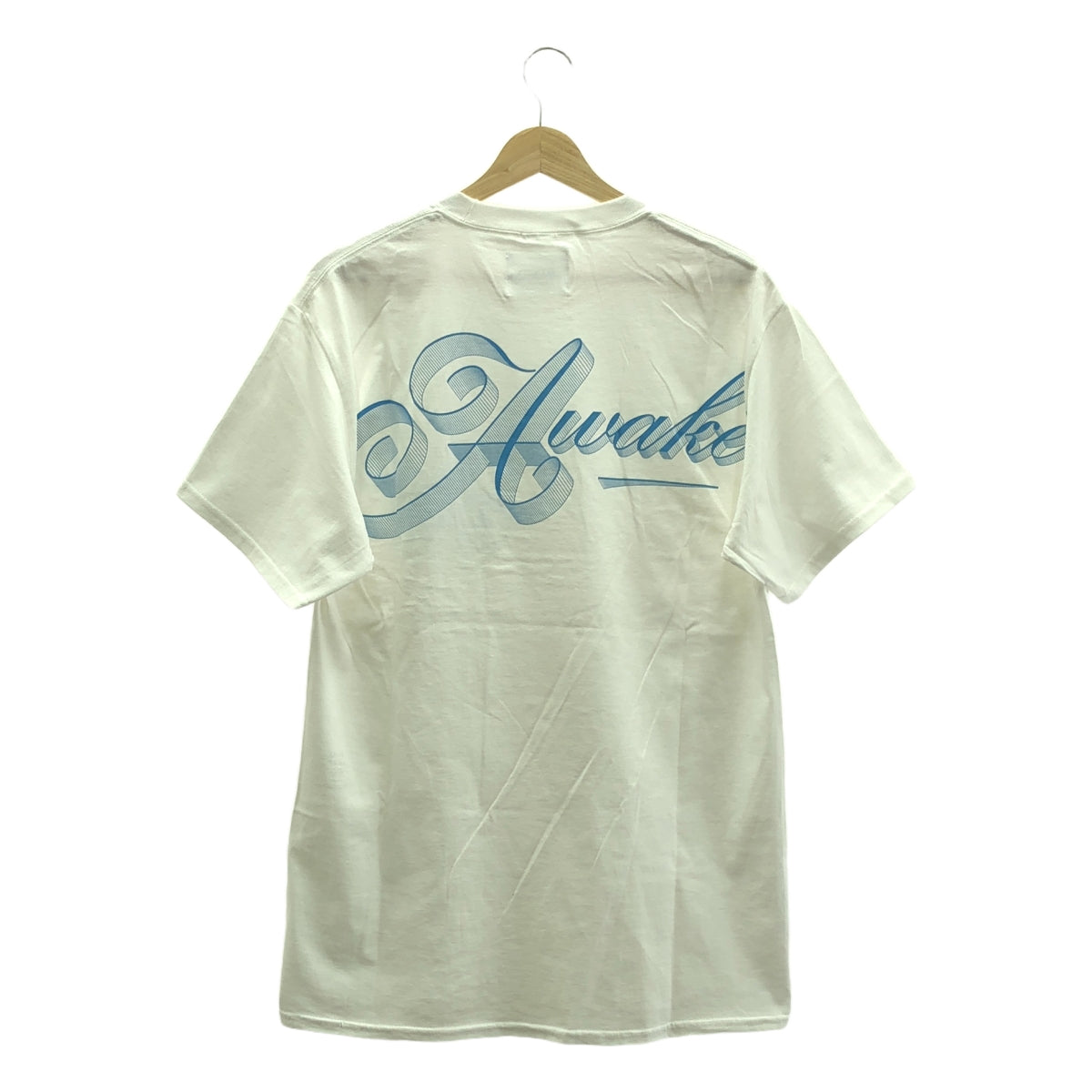 【美品】  AWAKE NY / アウェイクニューヨーク | RIBBON SCRIPT TEE リボンスクリプト Tシャツ | M | ホワイト | メンズ