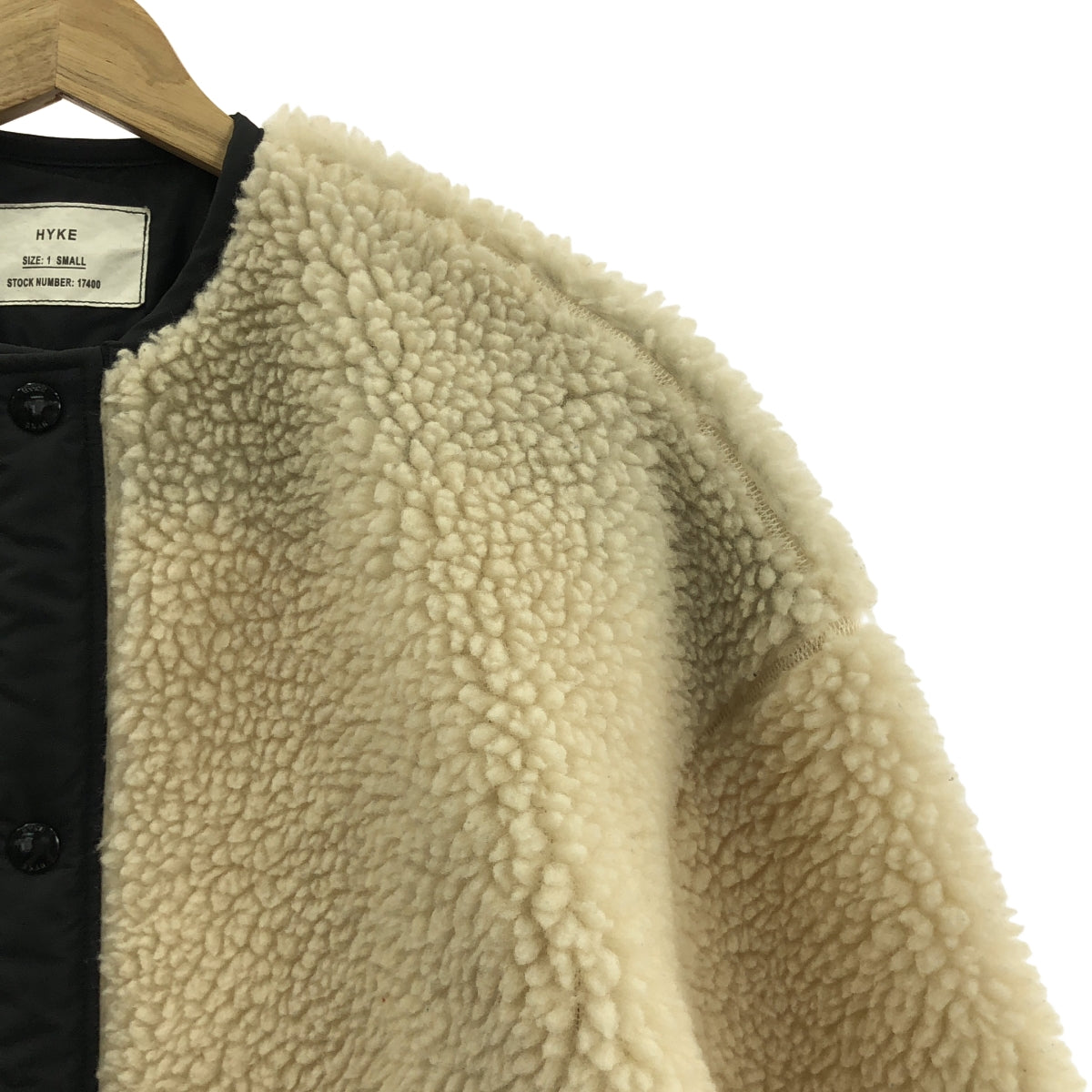 HYKE / 하이크 | 2023AW | FAUX SHEARLING JACKET 가짜 무톤 보아 재킷 | S | 여성