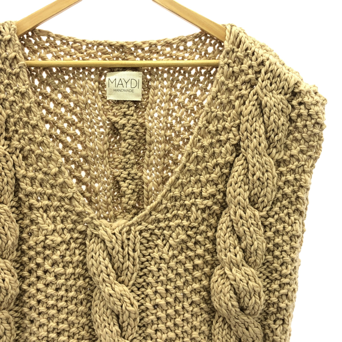 MAYDI / マイディ | HAND-KNITTED CHUNKY VEST ニットベスト | U | ベージュ | レディース