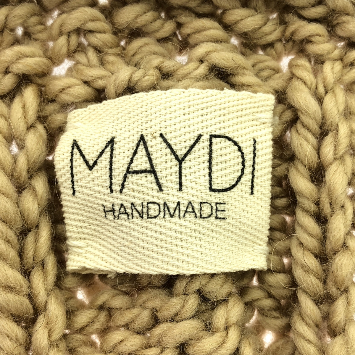 MAYDI / マイディ | HAND-KNITTED CHUNKY VEST ニットベスト | U | ベージュ | レディース