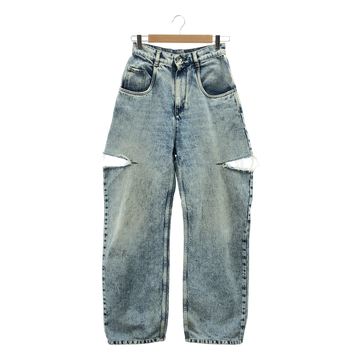 Maison Margiela | 五口袋斜線細節破洞牛仔褲 | 38碼 | 靛藍 | 女款