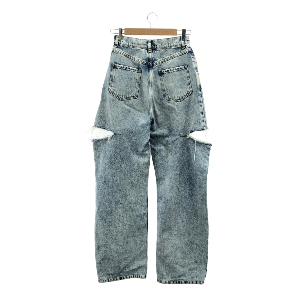 Maison Margiela | 五口袋斜線細節破洞牛仔褲 | 38碼 | 靛藍 | 女款