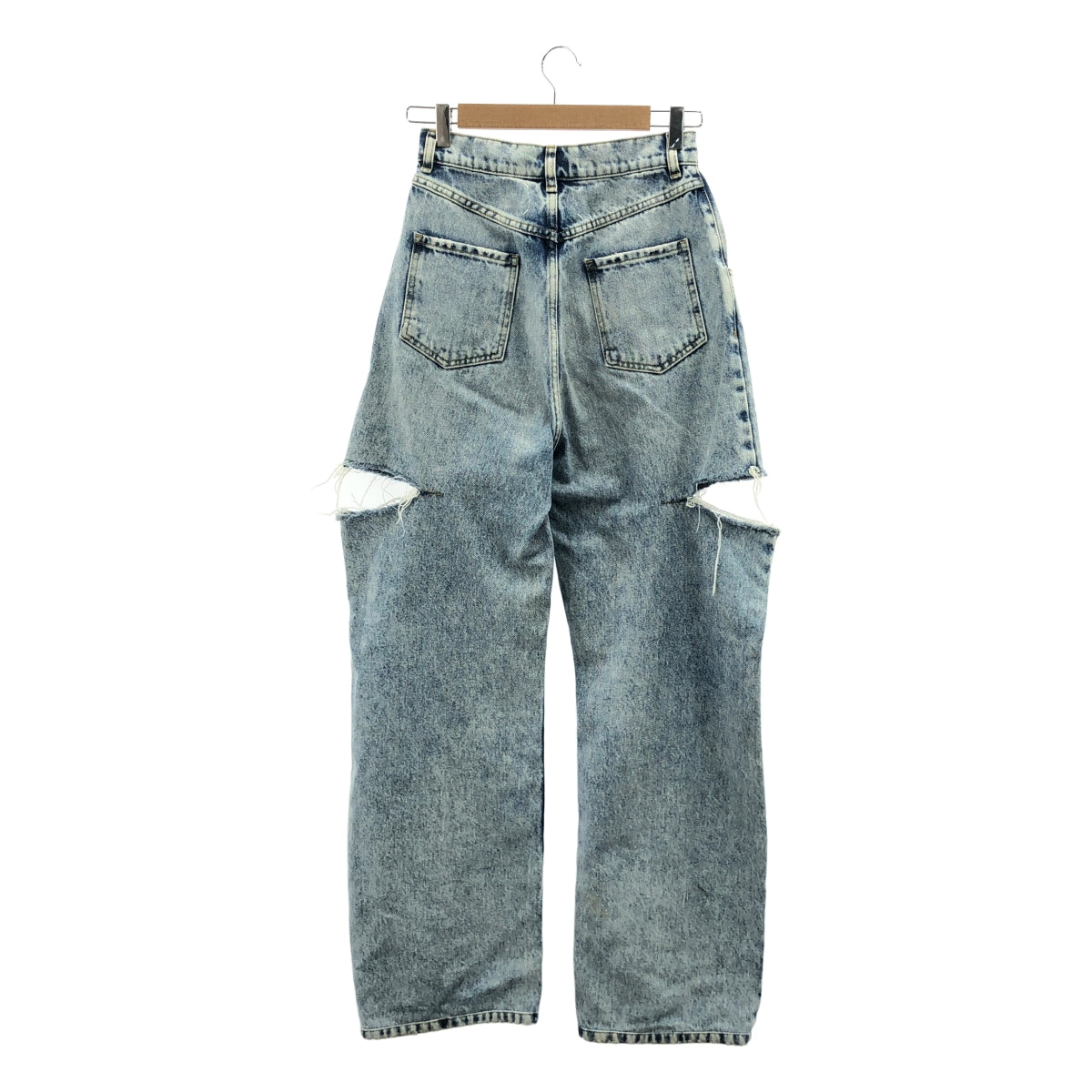Maison Margiela | 五口袋斜線細節破洞牛仔褲 | 38碼 | 靛藍 | 女款