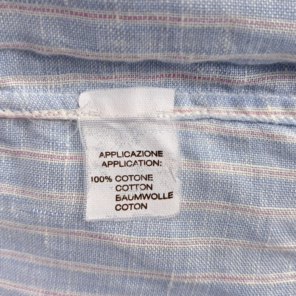 布魯內羅·庫奇內利 | 棉質條紋羈扣襯衫 |