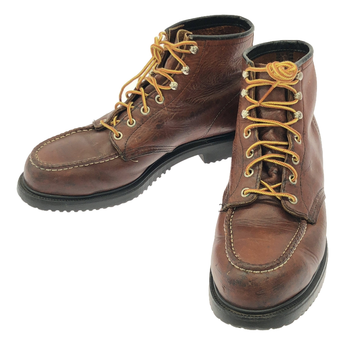 RED WING | 90s Vintage Irish Setter 6-inch Boots Moc Toe Printed Feather Tag | 10 B | Men's