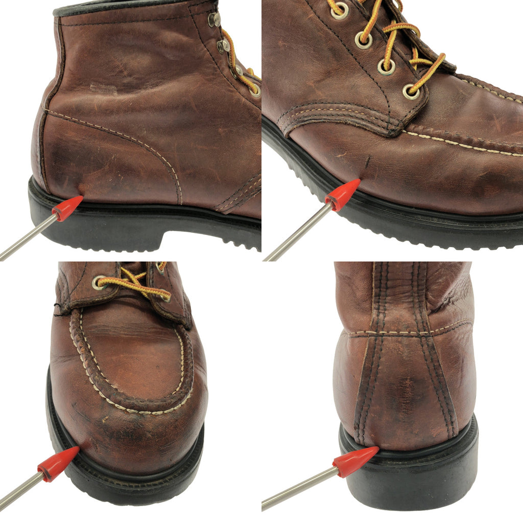 RED WING / レッドウィング | 90s ヴィンテージ アイリッシュセッター 6インチ ブーツ モックトゥ プリント羽根タグ | 10 B | オロラセット | メンズ