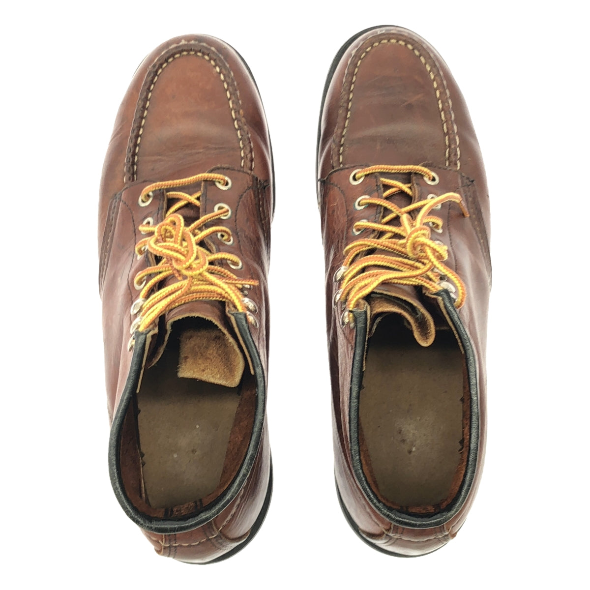 RED WING / 레드 윙 | 90s 빈티지 아이리쉬 세터 6 인치 부츠 모크 투 프린트 깃털 태그 | 10 B | 오로라 세트 |