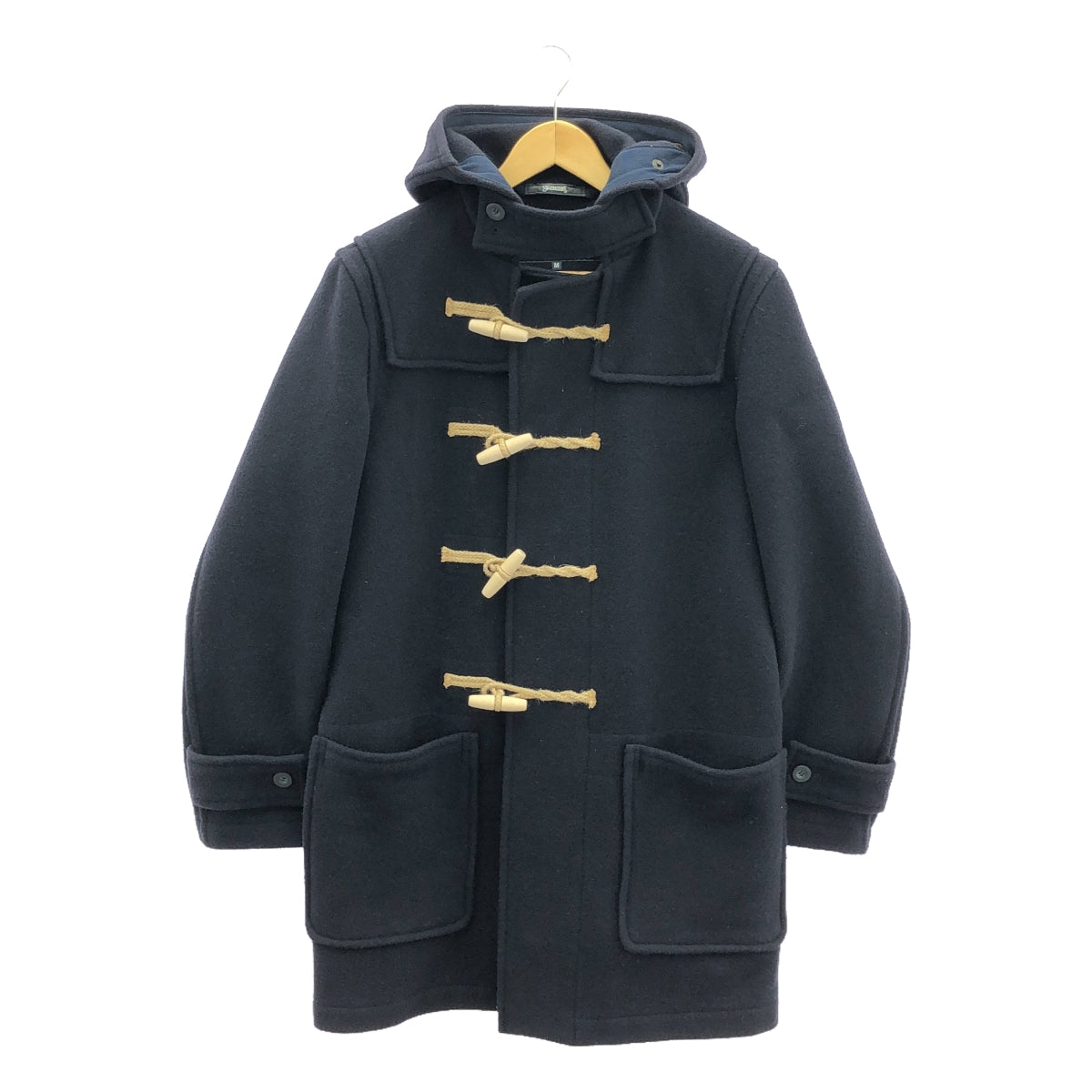 【美品】  COMME des GARCONS HOMME / コムデギャルソンオム | 2015AW | ×Gloverall ウール ナイロン混 ダッフルコート | M | ネイビー | メンズ