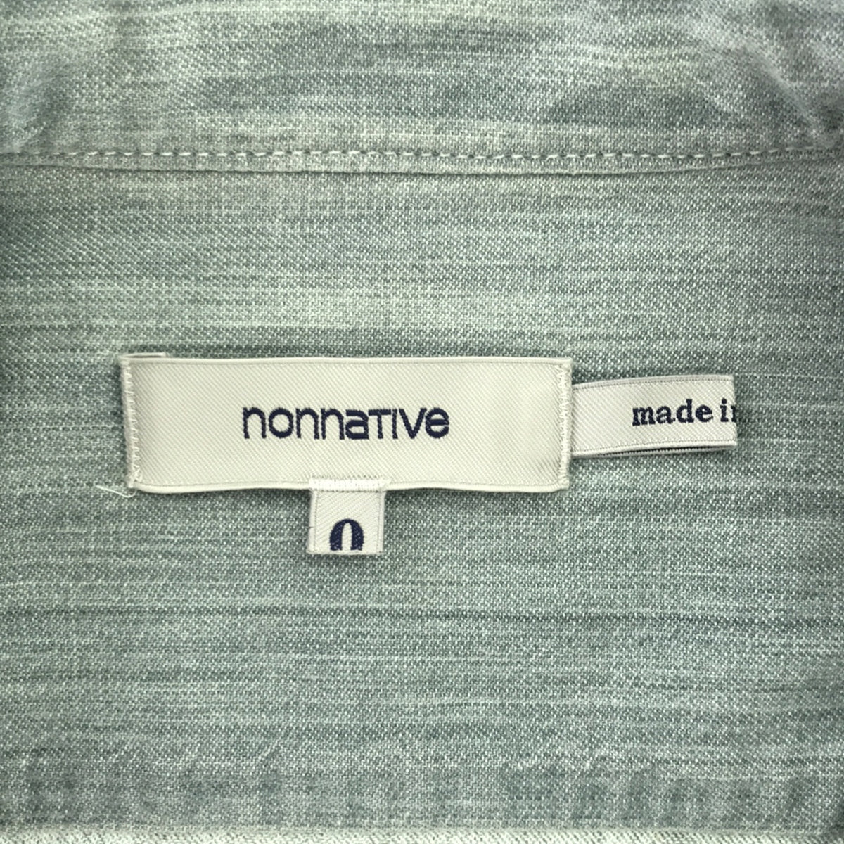 nonnative / ノンネイティブ | WANDERER SHIRT シャンブレー バンドカラー プルオーバーシャツ | 0 | メンズ