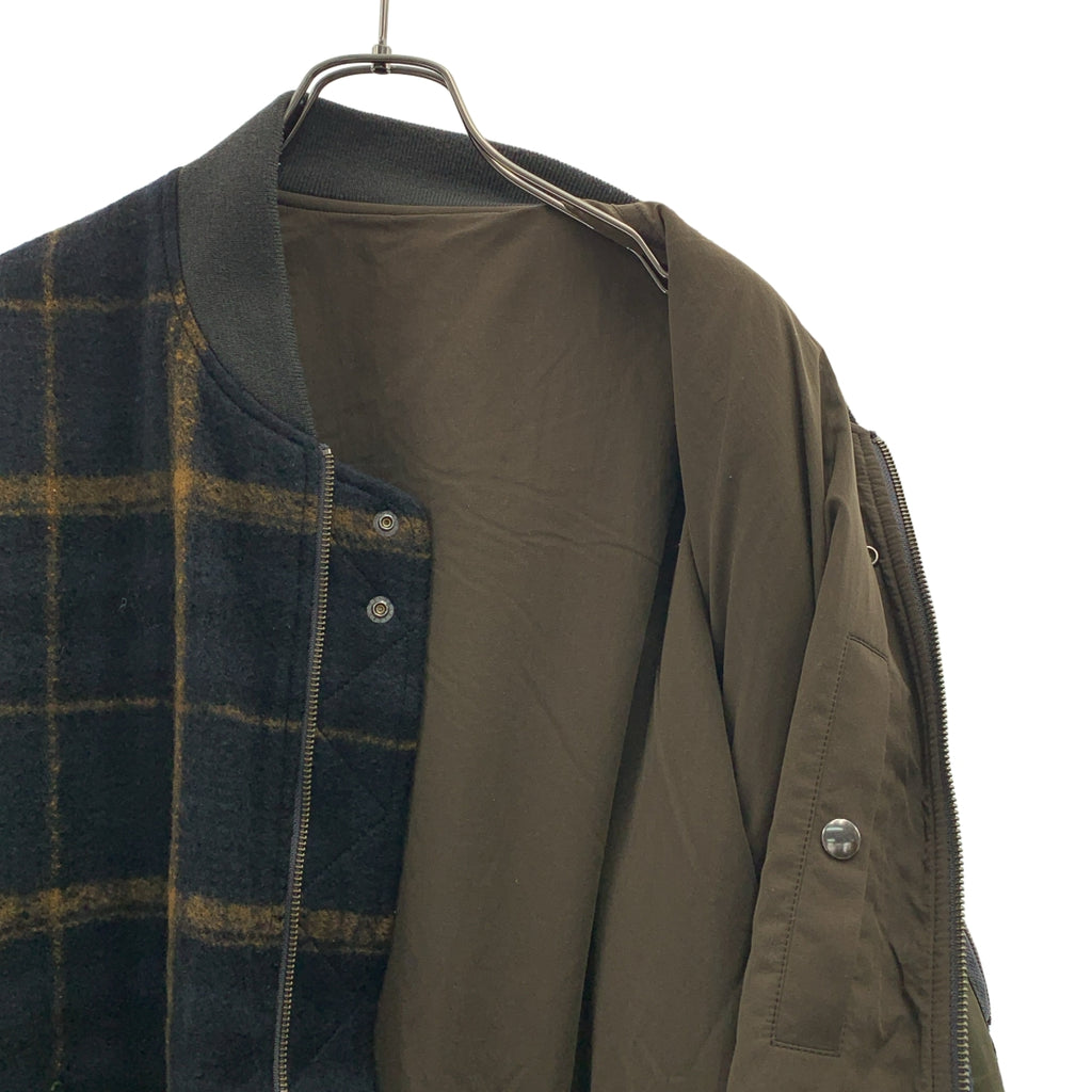 WELLDER / ウェルダー | Combination Bomber Jacket 異素材 チェック ボンバージャケット | 4 | メンズ