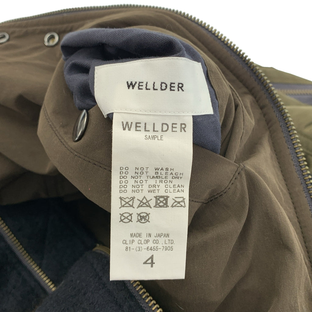 WELLDER / ウェルダー | Combination Bomber Jacket 異素材 チェック ボンバージャケット | 4 | メンズ