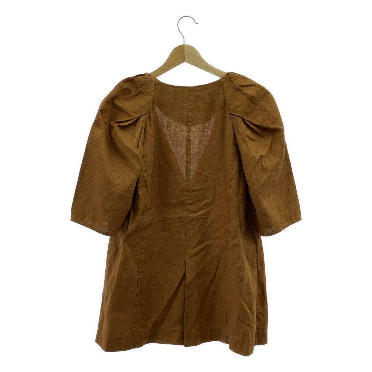 masaco teranishi / マサコ テラニシ | リネン パフスリーブ ジャケット | 38 | レディース