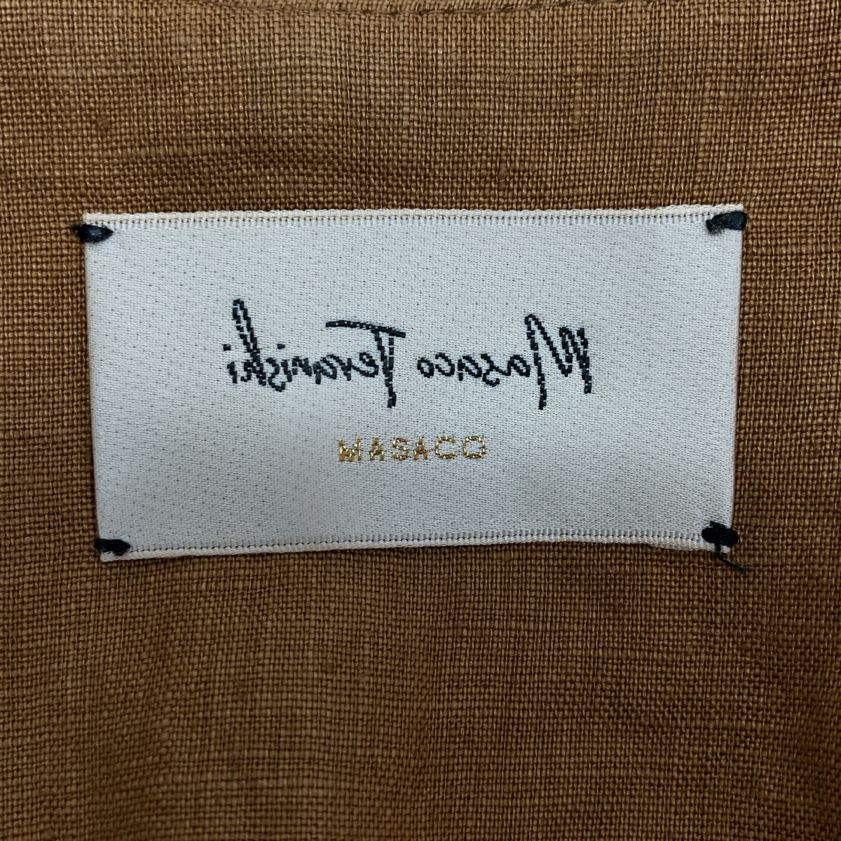 masaco teranishi / マサコ テラニシ | リネン パフスリーブ ジャケット | 38 | レディース