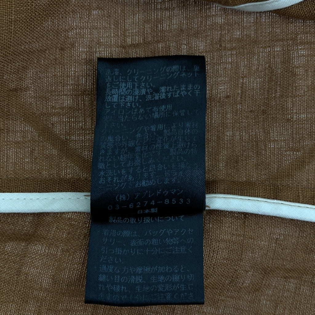 masaco teranishi / マサコ テラニシ | リネン パフスリーブ ジャケット | 38 | レディース