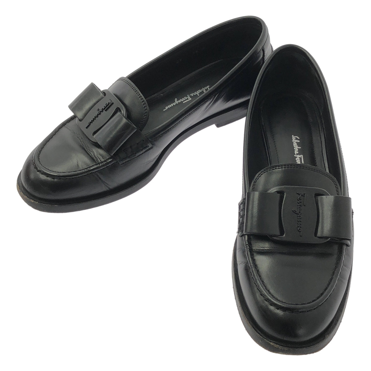 Salvatore Ferragamo | VIVALDO 皮革樂福鞋 | 尺寸 7 1/2 | 黑色 | 女款