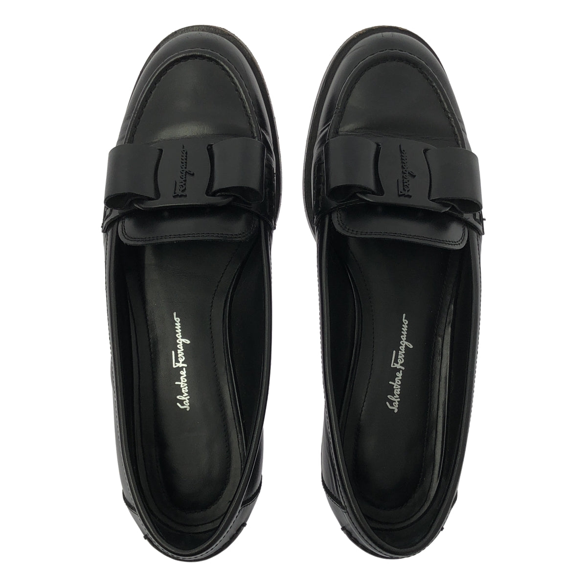 Salvatore Ferragamo | VIVALDO 皮革樂福鞋 | 尺寸 7 1/2 | 黑色 | 女款