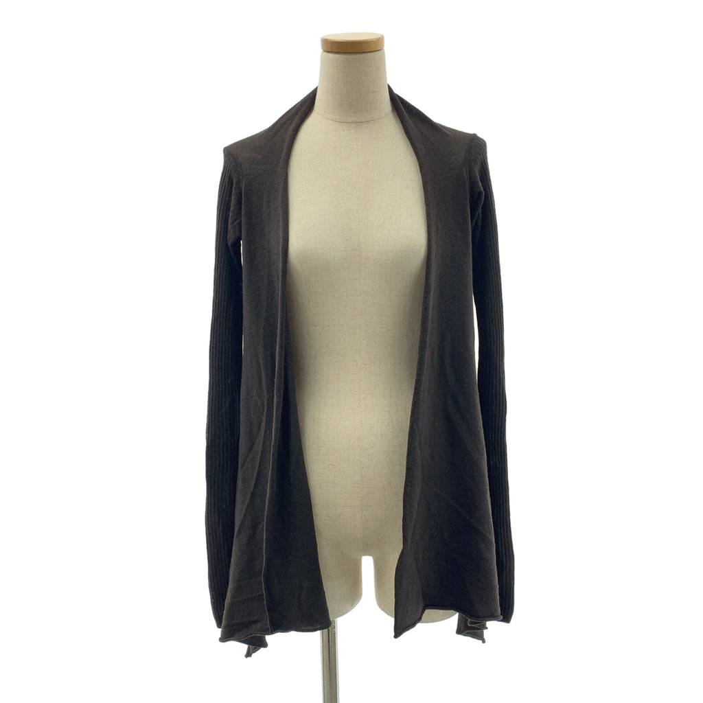 Rick Owens / 릭 오웬스 | 2005AW | 울 변형 버튼리스 리브 슬리브 니트 카디건 | 34 | 여성