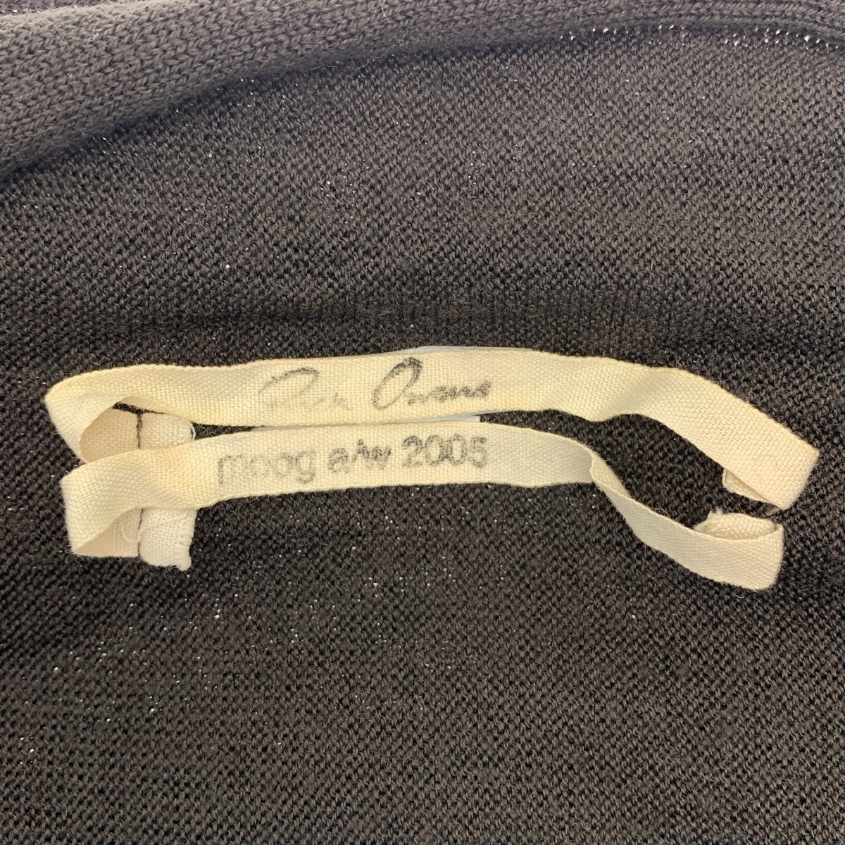 Rick Owens / リックオウエンス | 2005AW | ウール 変形 ボタンレス リブスリーブ ニット カーディガン | 34 | レディース