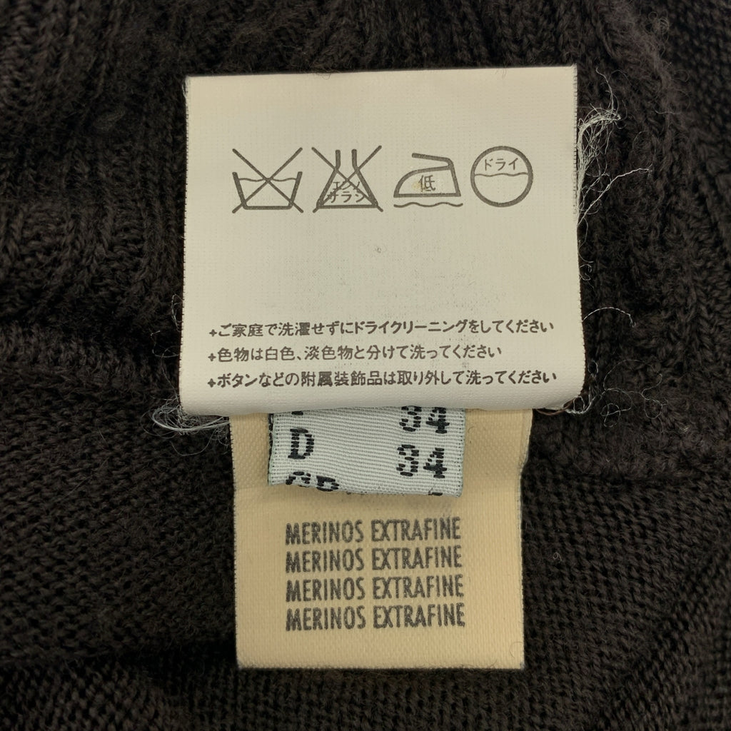 Rick Owens / 릭 오웬스 | 2005AW | 울 변형 버튼리스 리브 슬리브 니트 카디건 | 34 | 여성