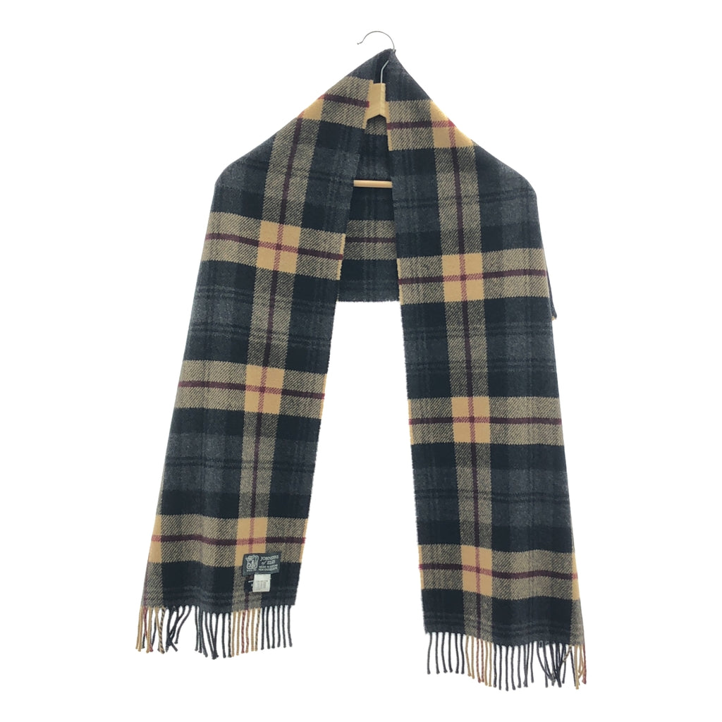 JOSHUA ELLIS / 約書亞·埃利斯 | 羊絨格紋圍巾 |