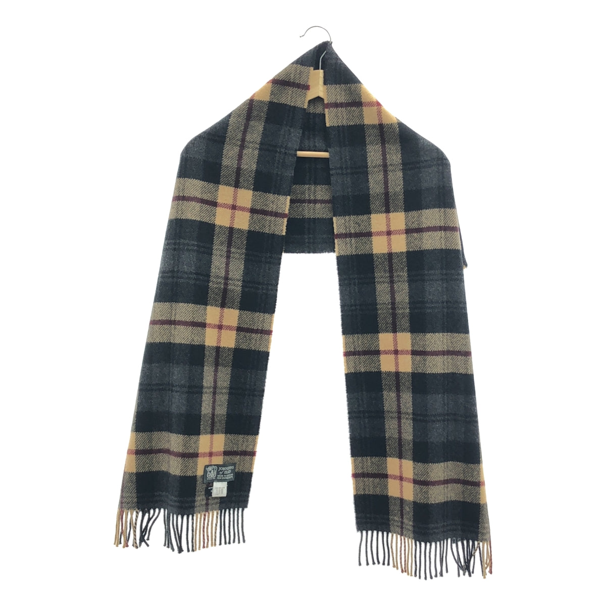 JOSHUA ELLIS / 約書亞·埃利斯 | 羊絨格紋圍巾 |