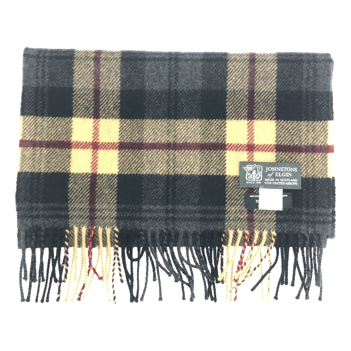 JOSHUA ELLIS / 約書亞·埃利斯 | 羊絨格紋圍巾 |