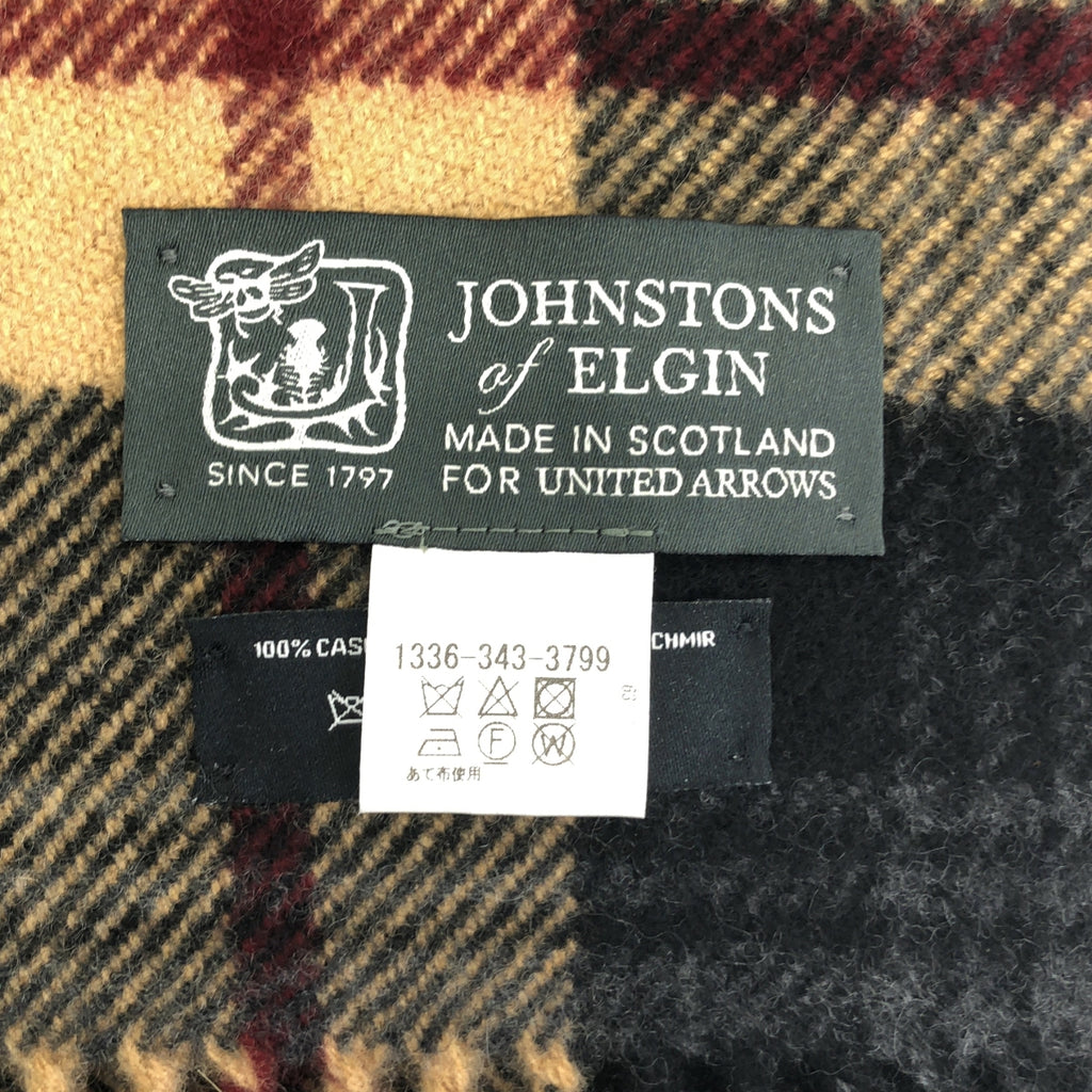 JOSHUA ELLIS / 約書亞·埃利斯 | 羊絨格紋圍巾 |