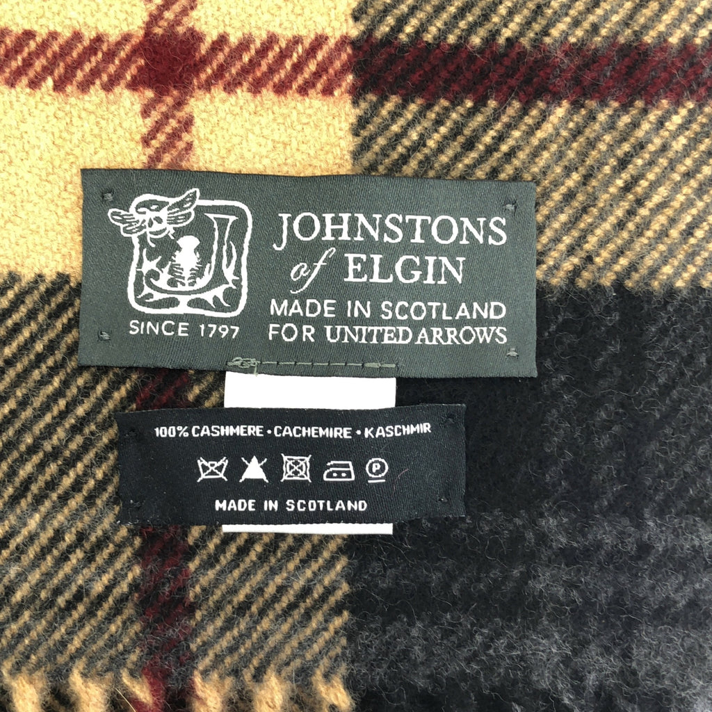 JOSHUA ELLIS / 約書亞·埃利斯 | 羊絨格紋圍巾 |