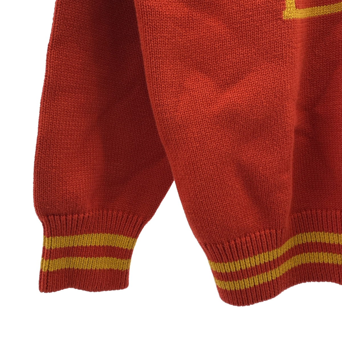 HYSTERIC GLAMOUR / ヒステリックグラマー | DEVIL MADE ME DO IT編込 セーター ニット | L | メンズ