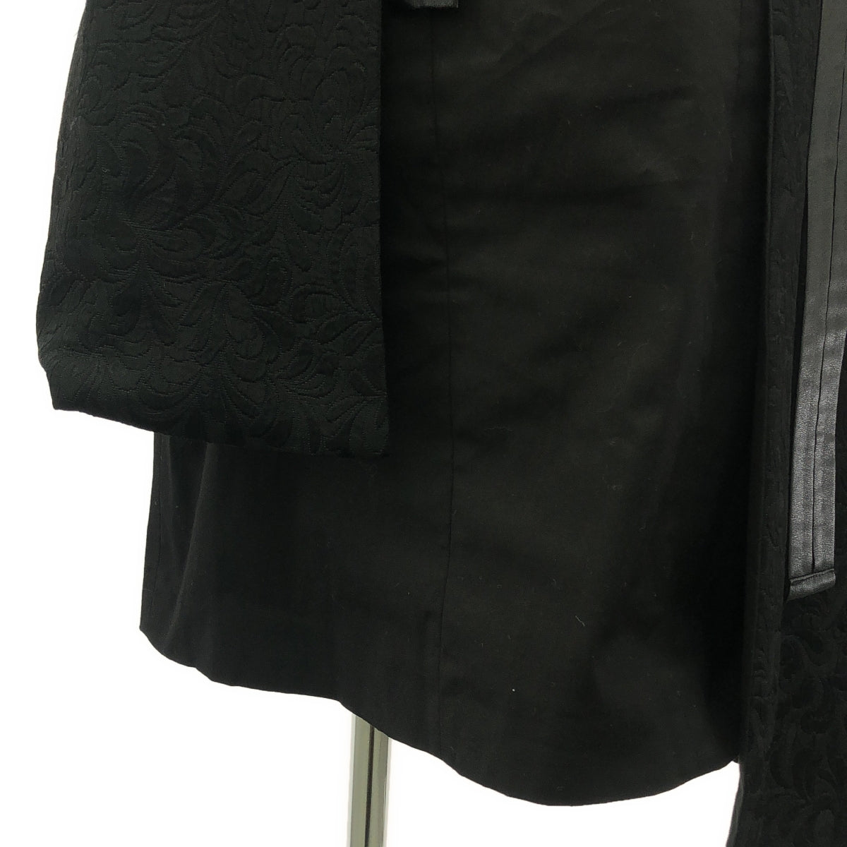 noir kei ninomiya / ノワールケイニノミヤ | 2016AW | レザー テープリボン アシンメトリー ワンピース | S | ブラック | レディース