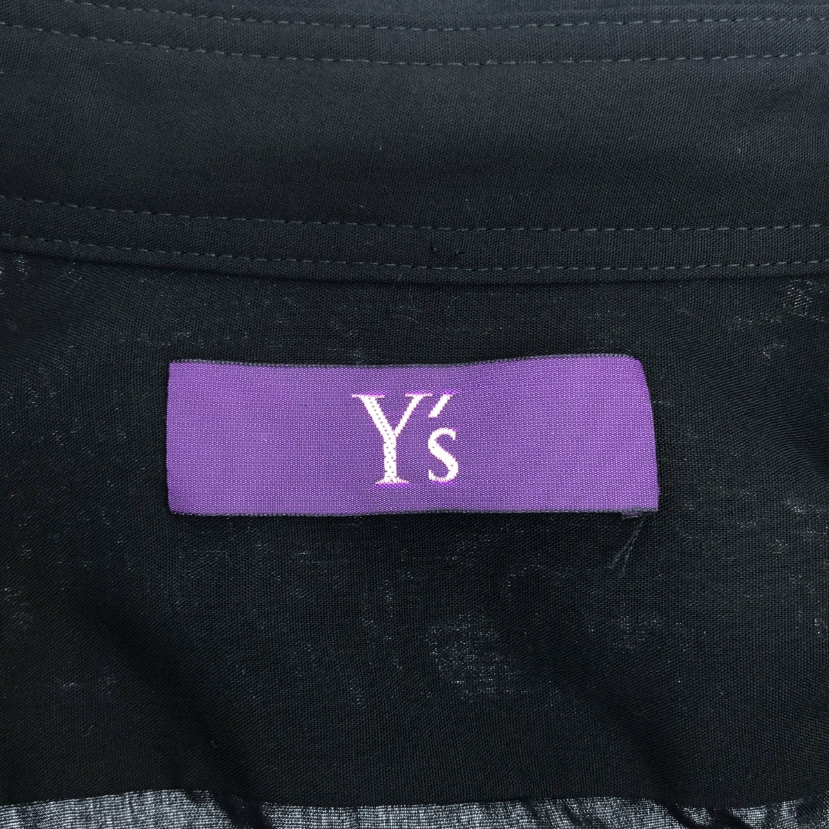 【美品】  TAKESHI KOSAKA by Y's Pink Label / タケシコウサカバイワイズピンクレーベル | 2014SS | テンセル レイヤード スリット ロングシャツ ブラウス | 2 | ブラック | レディース