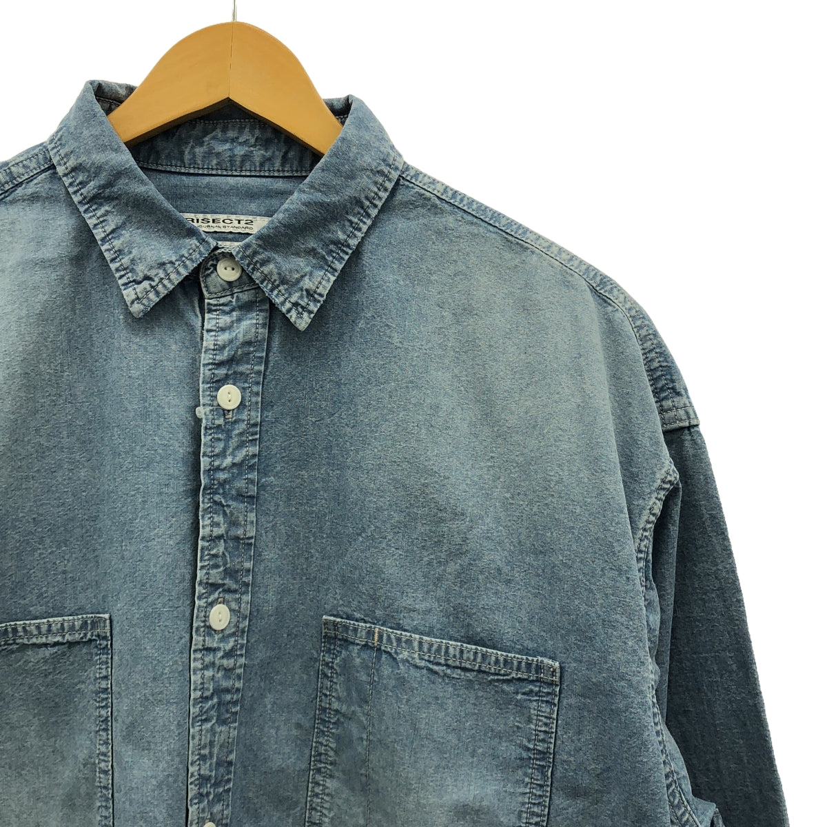 [Good Condition] Journal Standard TRISECT / Trisect | The FAT Shirt Chambray Shirt | M | Indigo | Men's