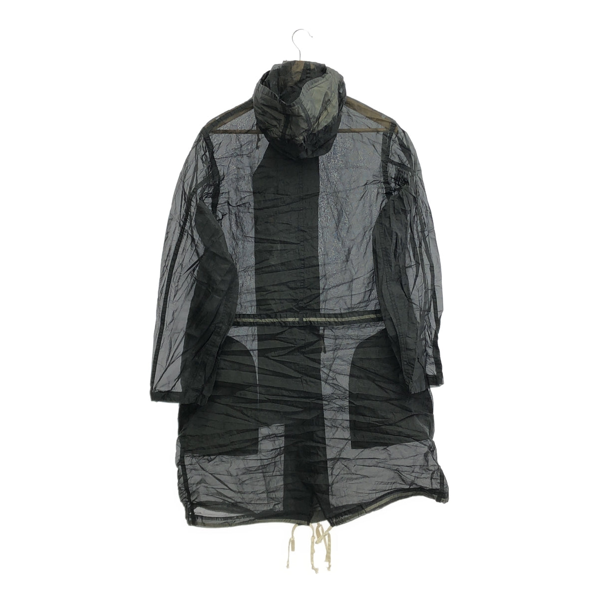 BLACK COMME des GARCONS / ブラックコムデギャルソン | 2020AW | シースルー マウンテンパーカー コート | M | ブラック | レディース