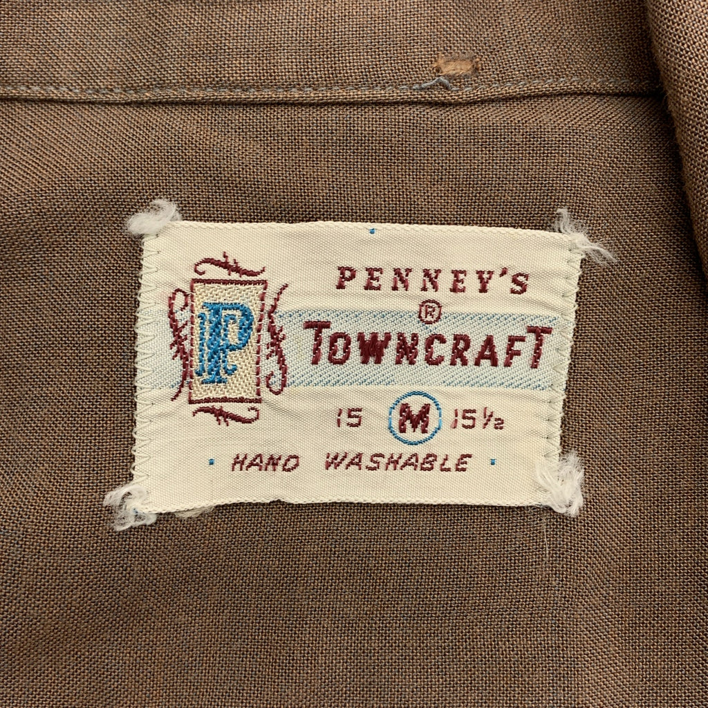 TOWN CRAFT / 타운 크래프트 | 1950s 빈티지 오픈 컬러 셔츠 | M |