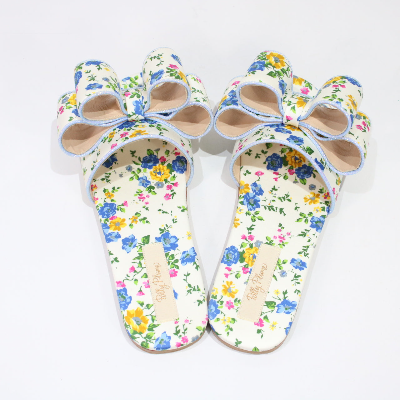 POLLY PLUME / ポリープリューム | LOLA BOW 花柄フラットサンダル white | 36 | レディース