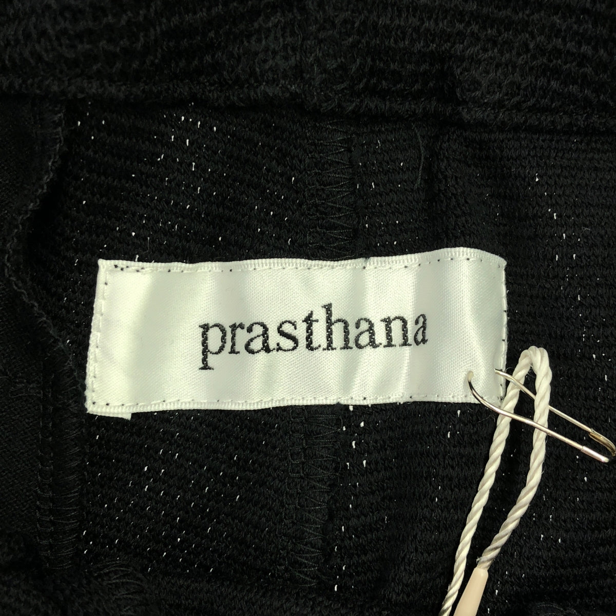 【新品】  prasthana / プラスターナ | raschel narrow easy pants パンツ | L | ブラック | メンズ