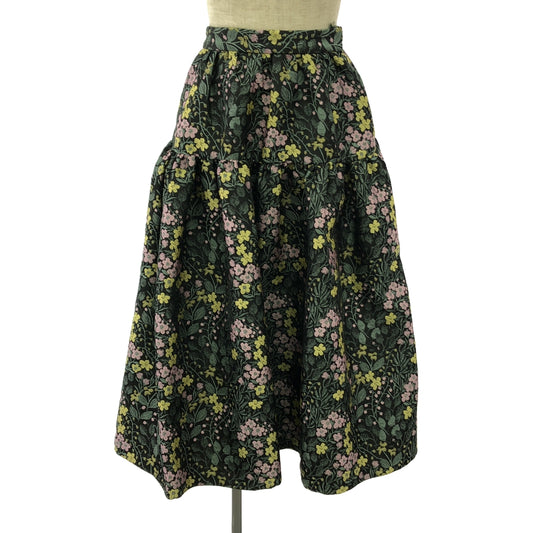 SEVEN TEN by MIHO KAWAHITO | Ruffled jacquard skirt | XS | Women's