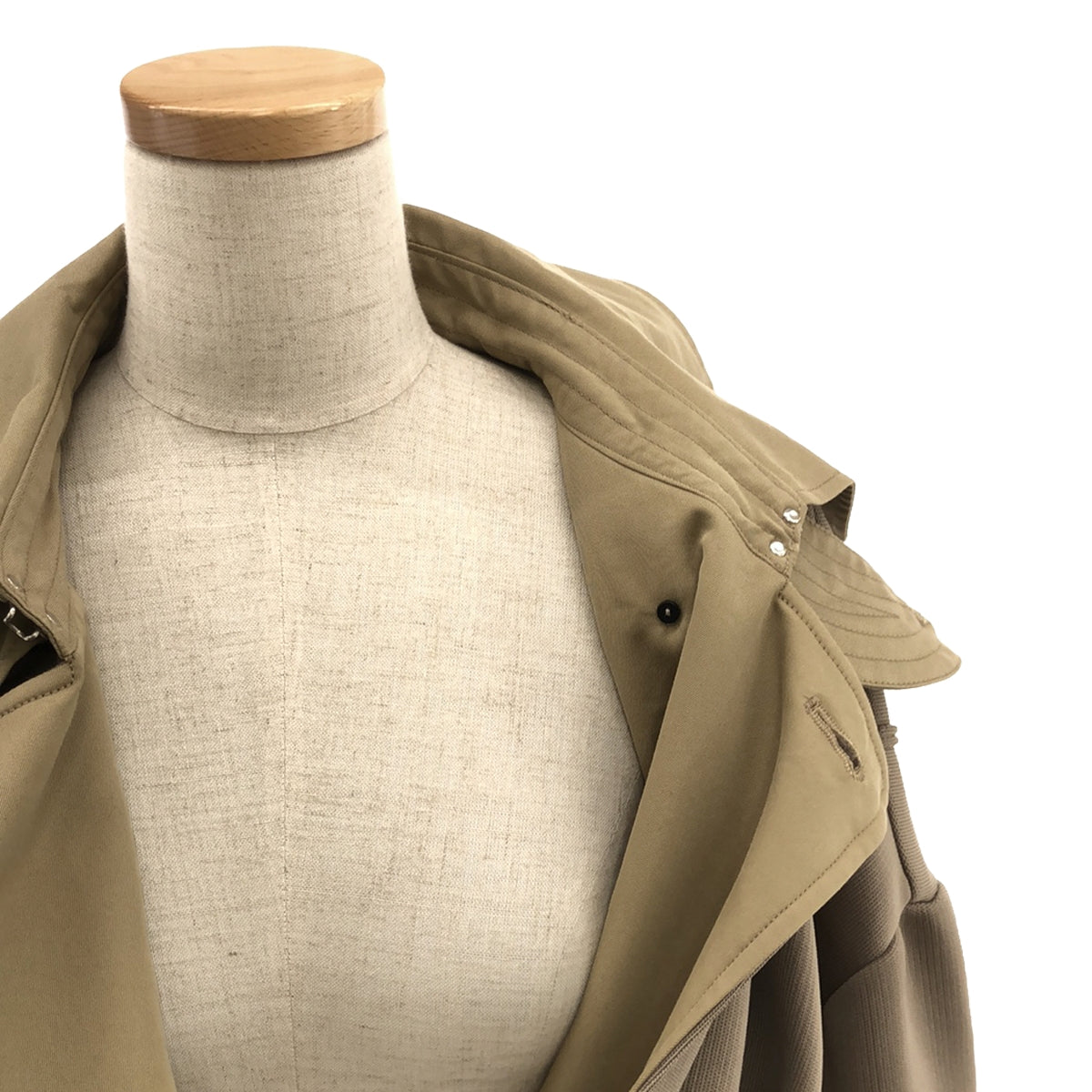 [Good Condition] Malamute | 2021AW | Pleated Trench Coat | Long Coat | S | Beige | Women's