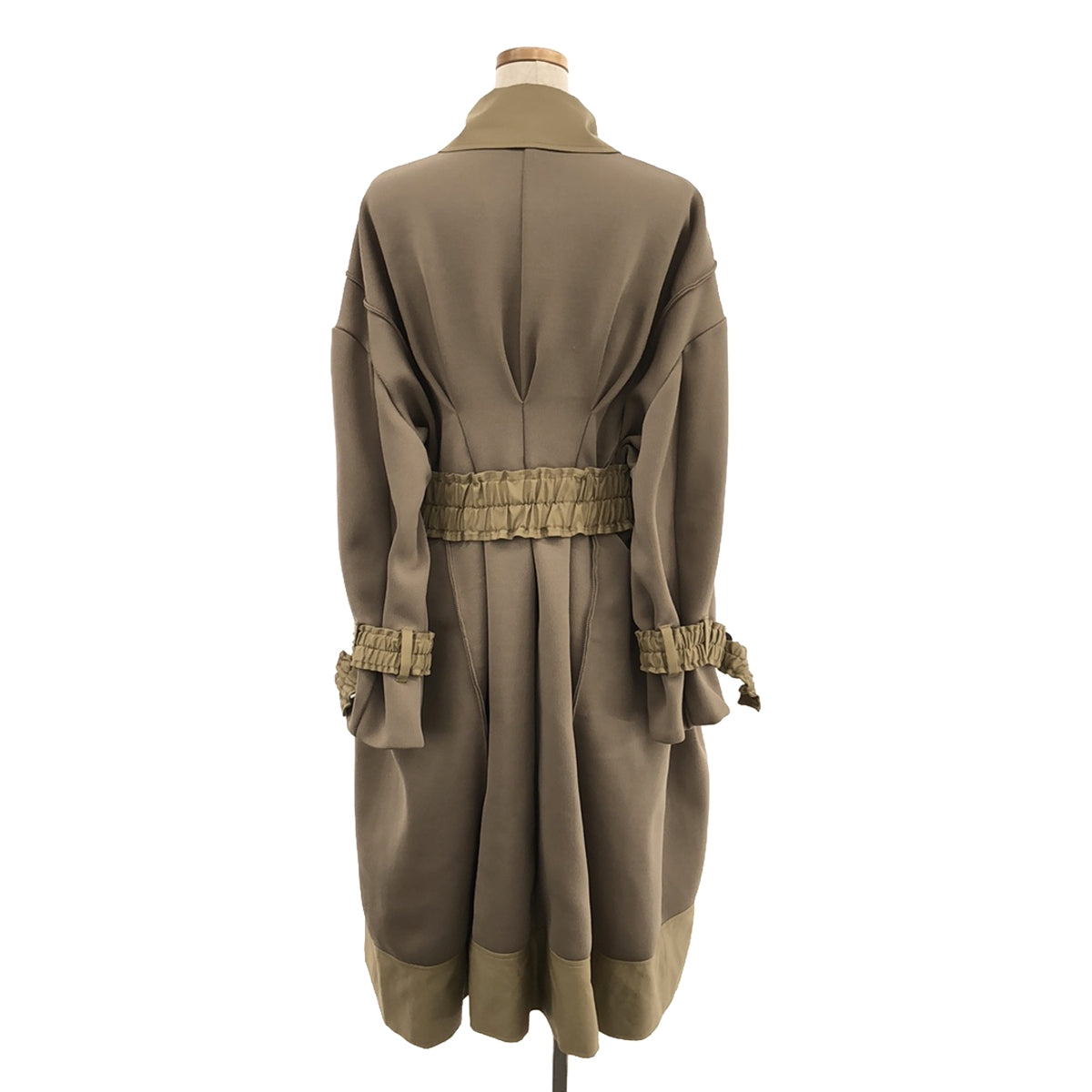 [Good Condition] Malamute | 2021AW | Pleated Trench Coat | Long Coat | S | Beige | Women's