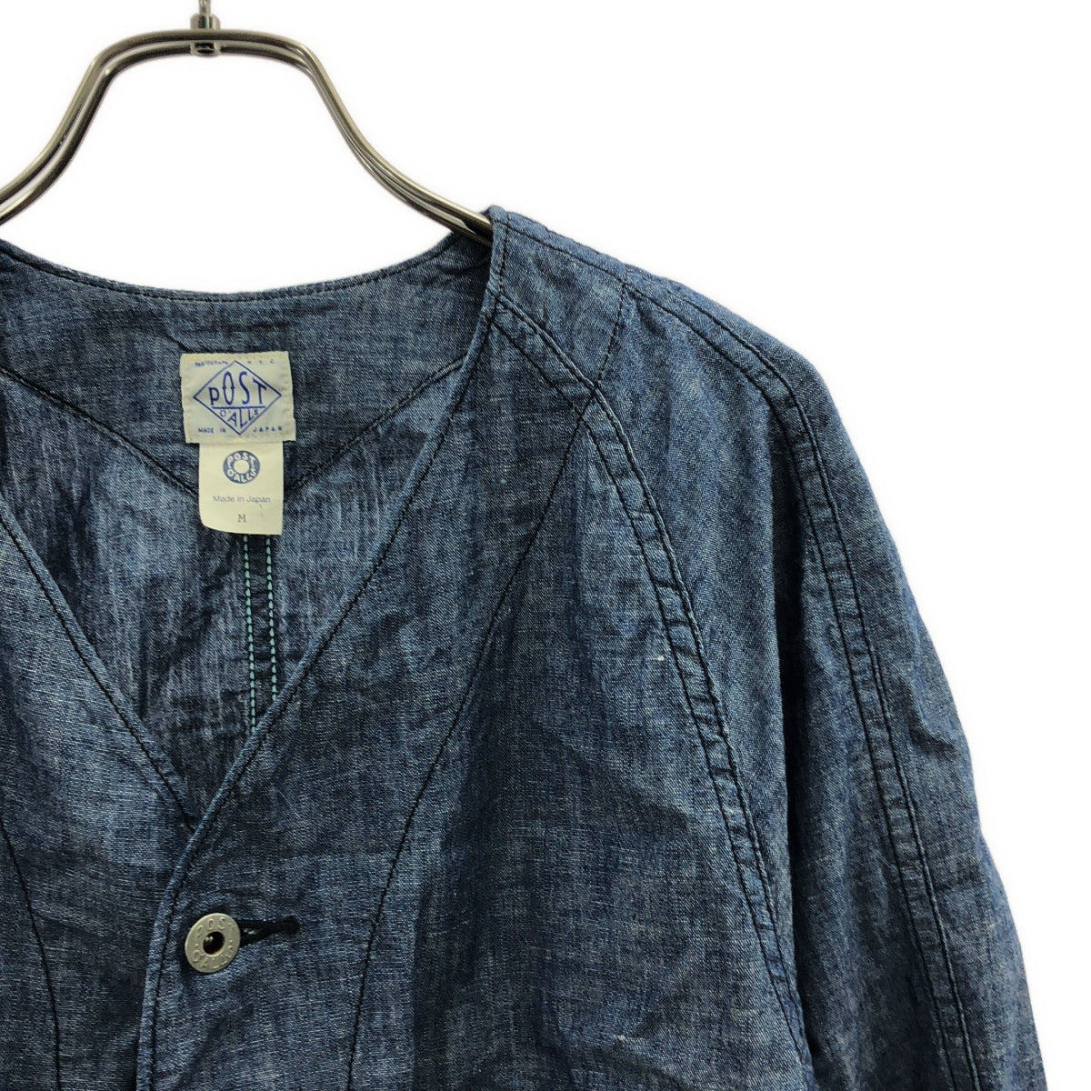 POST O'ALLS | 無領牛仔布連體工作服 | M碼 |