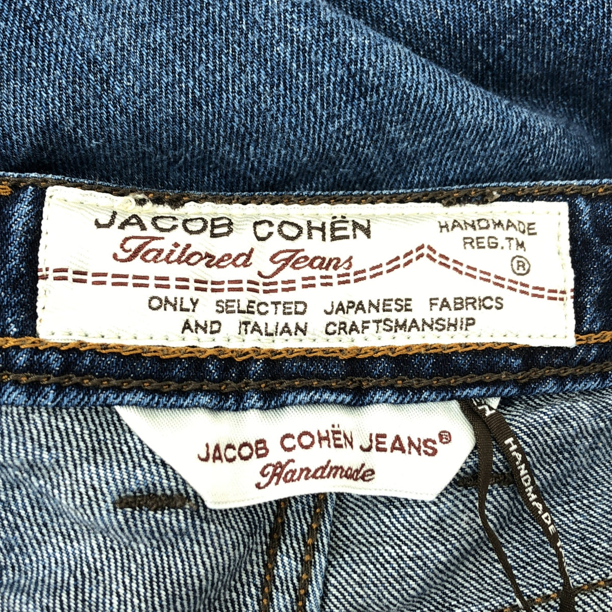 JACOB COHEN / ヤコブコーエン | ハラコパッチ ウォッシュド デニムパンツ | 31 | インディゴ | メンズ