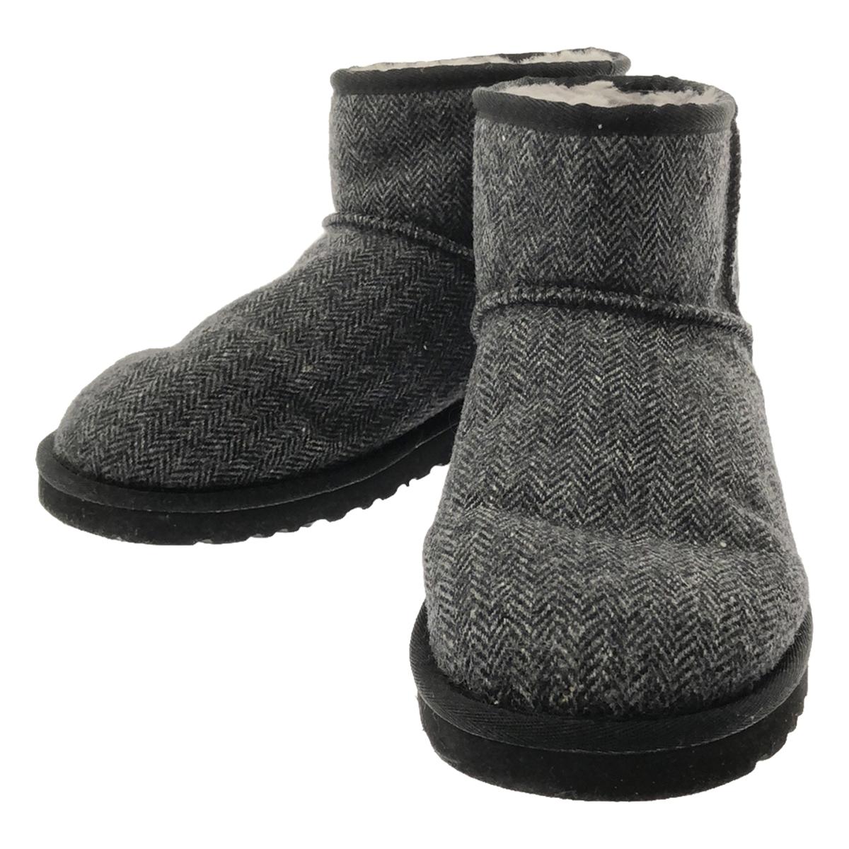 UGG | CLASSIC TWEED | Classic Tweed Wool Herringbone Boa Shearling Boots | Size 26 | Men's