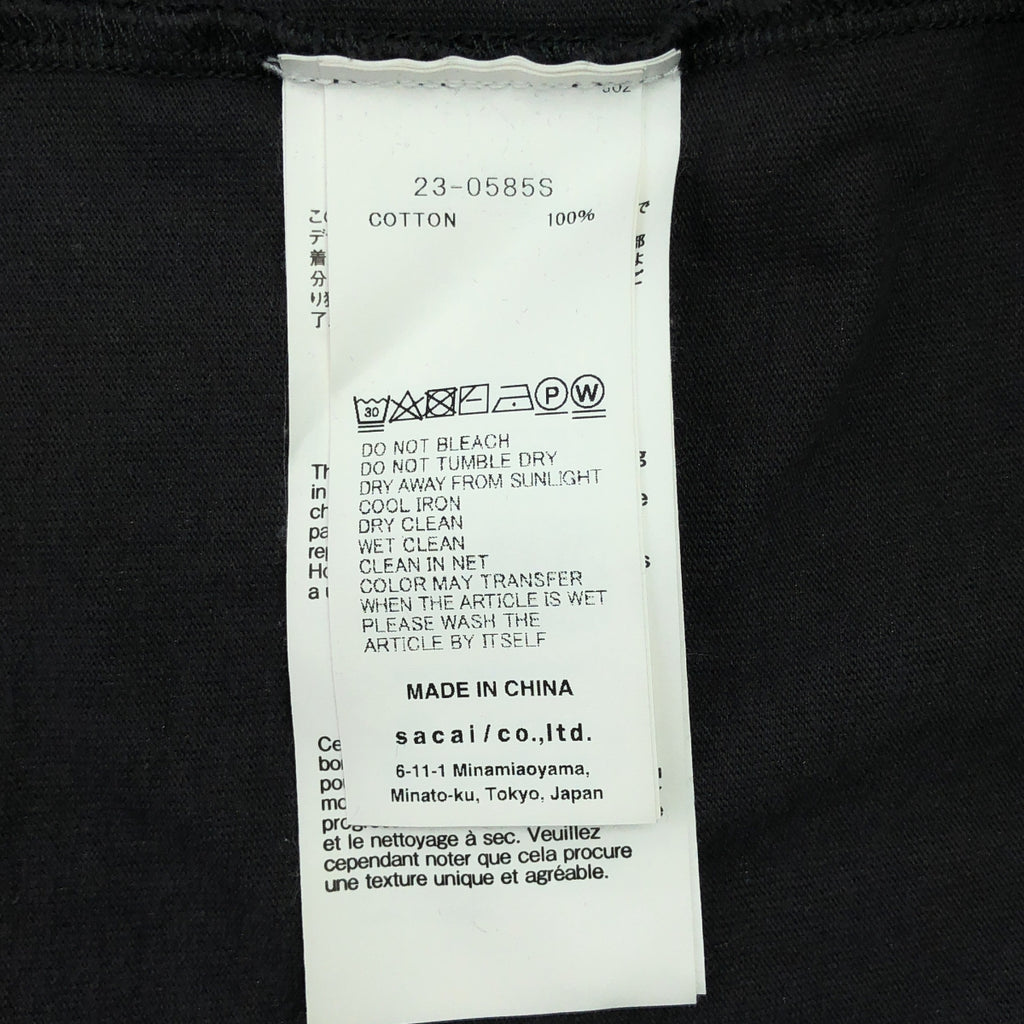 sacai / 사카이 | 2023AW | Graphic T-Shirt 코튼 그래픽 프린트 티셔츠 | 3 | 남성