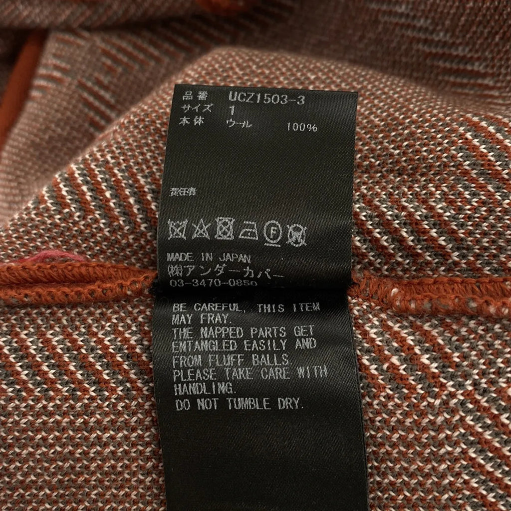 UNDER COVER  / アンダーカバー | 2020AW | チェックニットスキニーパンツ | 1 | オレンジ | レディース