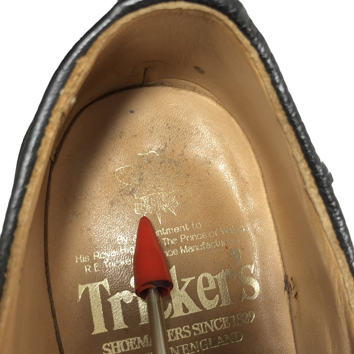 Tricker's / Trickers | 일반 투더비 악어 푸시 가죽 신발 / 가죽 신발 | 7 1/2 | 블랙 | 남성