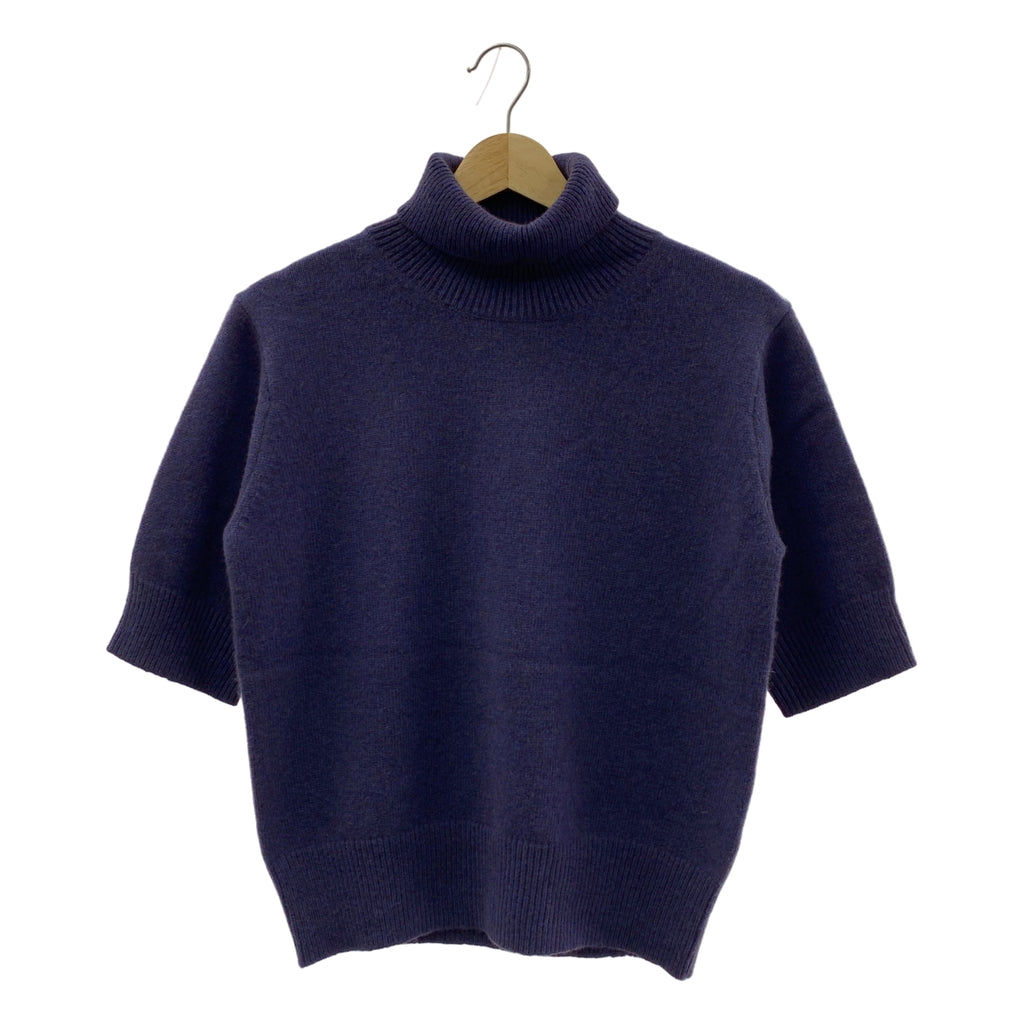 LOEFF / ロエフ | YAK W ヤク ウール タートルネック ハーフスリーブニット | F | レディース