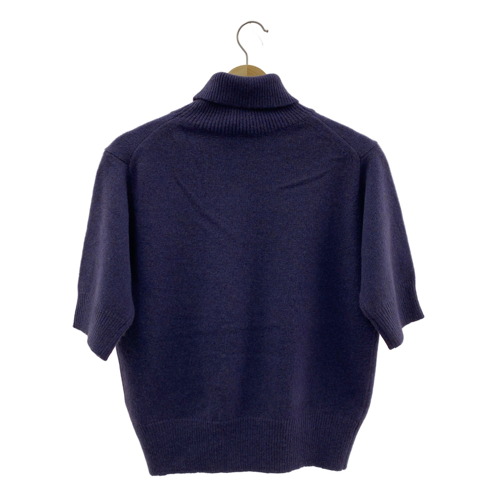 LOEFF / ロエフ | YAK W ヤク ウール タートルネック ハーフスリーブニット | F | レディース