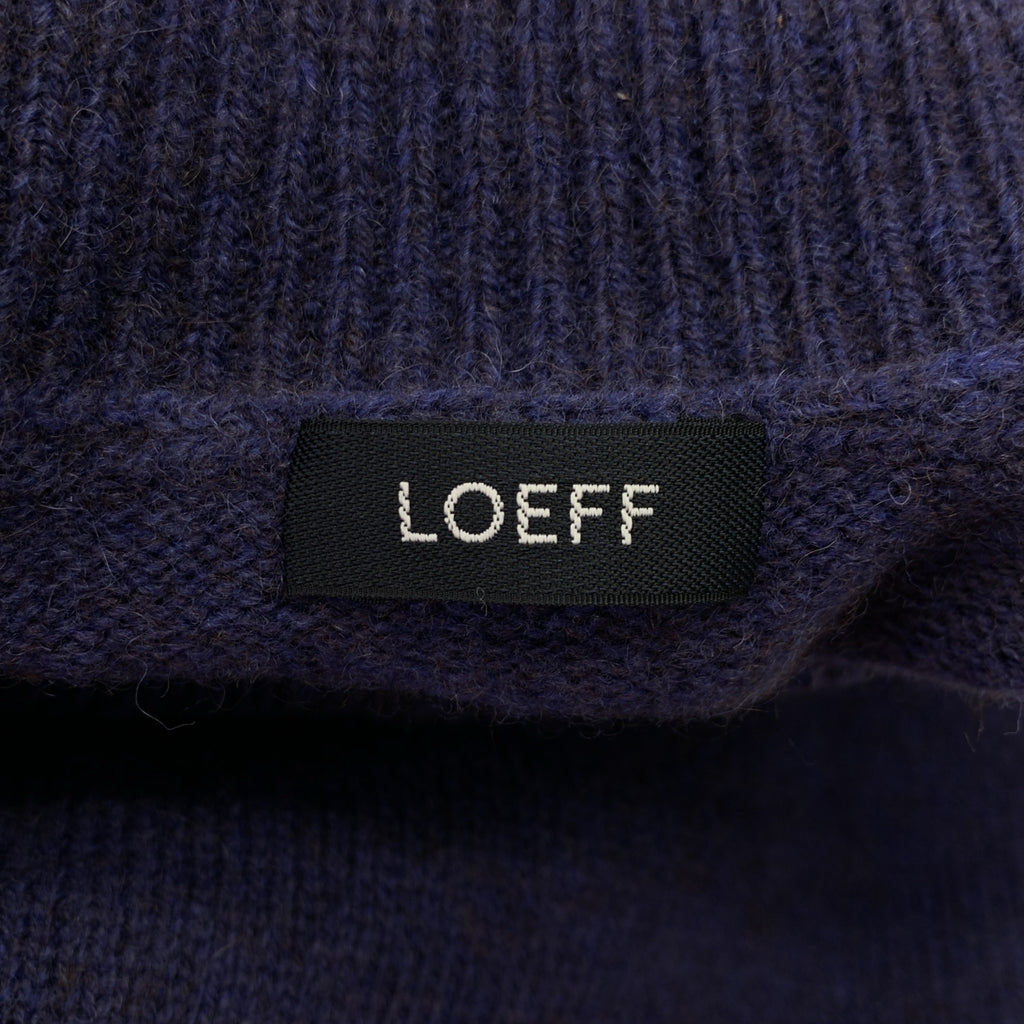 LOEFF / ロエフ | YAK W ヤク ウール タートルネック ハーフスリーブニット | F | レディース