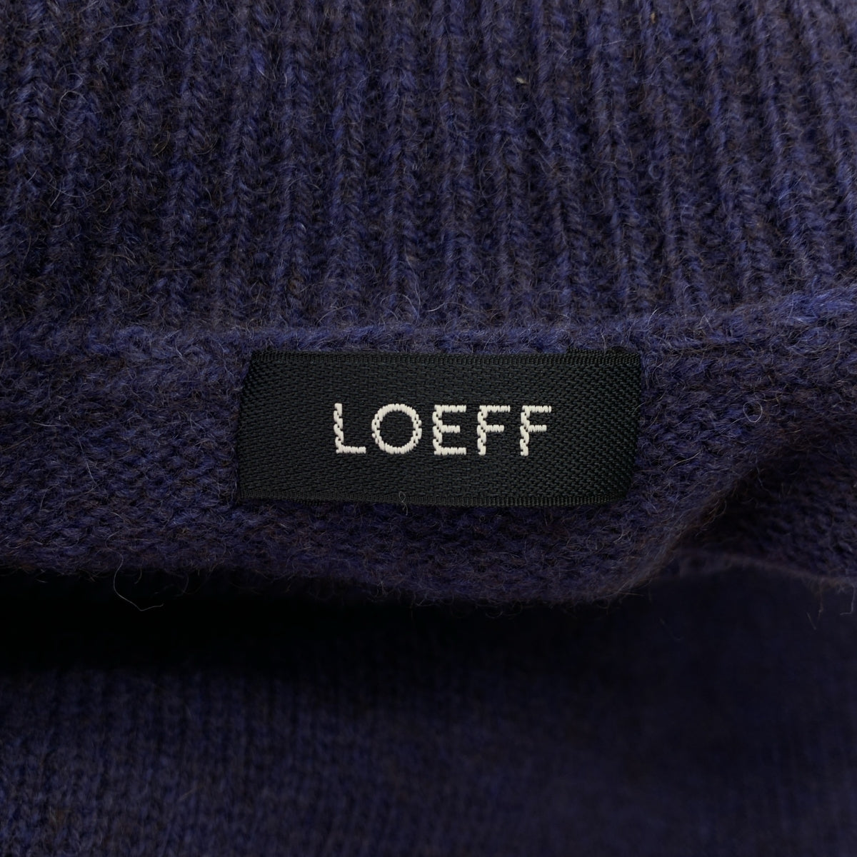LOEFF / ロエフ | YAK W ヤク ウール タートルネック ハーフスリーブニット | F | レディース
